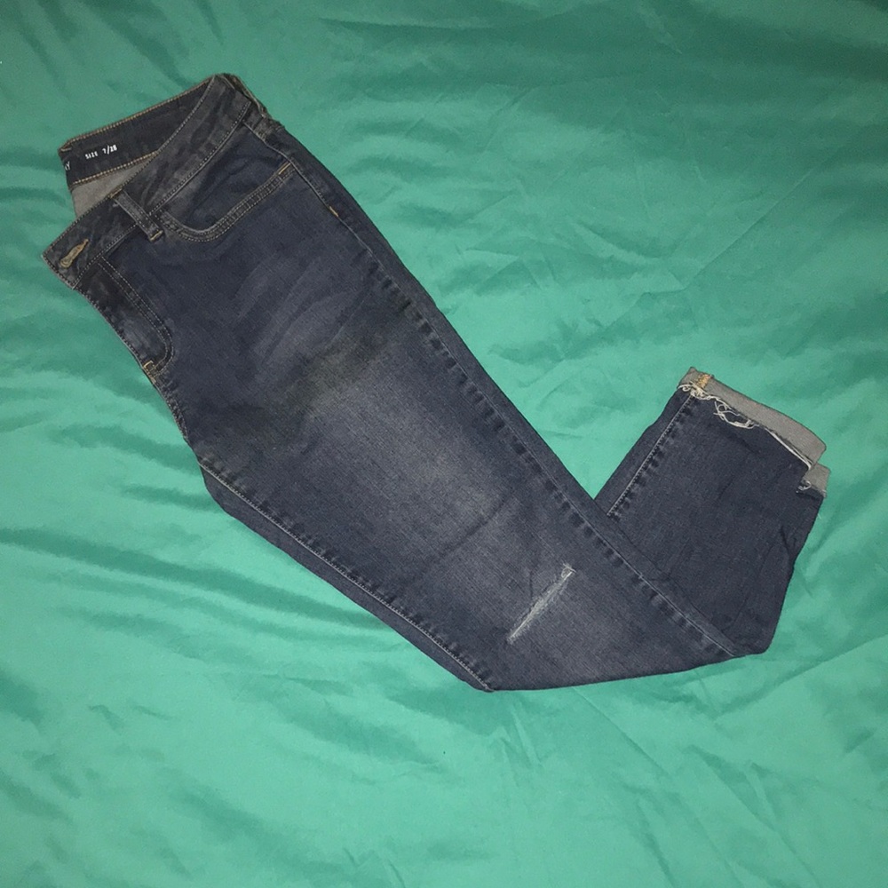 Womens Vans cropped denim